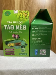 Trà túi lọc táo mèo Bảo Khang (hộp 40 túi) táo mèo khô chống lão hóa giảm cân an toàn thải độc gan HN