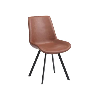Ghế bàn ăn | JYSK Hygum | kim loại/PU/polyester | nhiều màu | R54xS59xC86cm