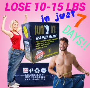 SLIM LIFE RAPID SLIM 30 CAPSULES/BOX BEST SLIMMING PILLS IN THE WORLD APPETITE SUPPRESANT