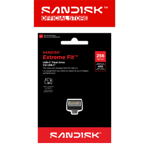 Sandisk® Extreme Fit™ USB-C® Flash Drive (64GB/ 128GB/ 256GB/ 512GB)
