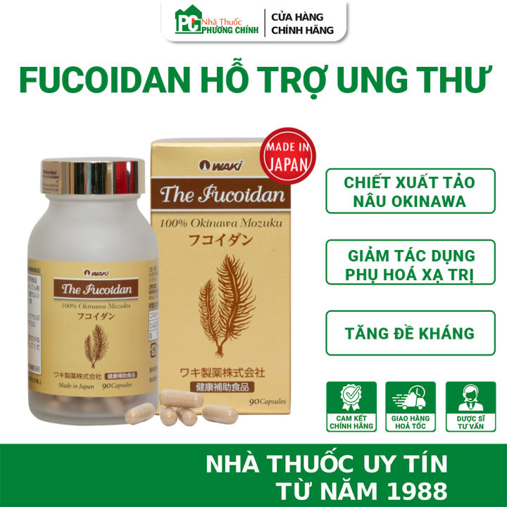 Fucoidan Nhật Bản Waki The Fucoidan Giúp Tăng Miễn Dịch Cho Bệnh Nhân Ung Thư 90 Viên/Hộp