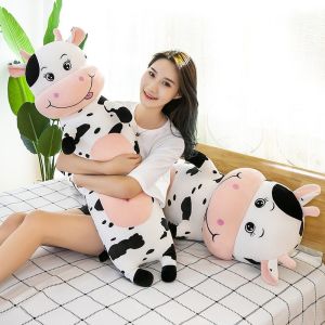 GỐI ÔM CHO BÉ SƠ SINH HÌNH BÒ SỮA DÀI VẢI MINISO LÔNG MỊN CAO CẤP AN TOÀN CHO DA BÉ