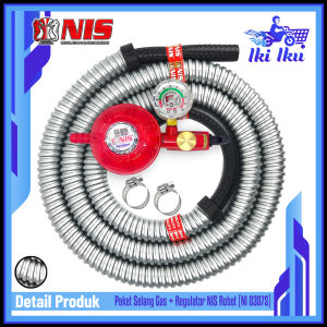 Nis Paket Selang Gas + Regulator Gas Robot