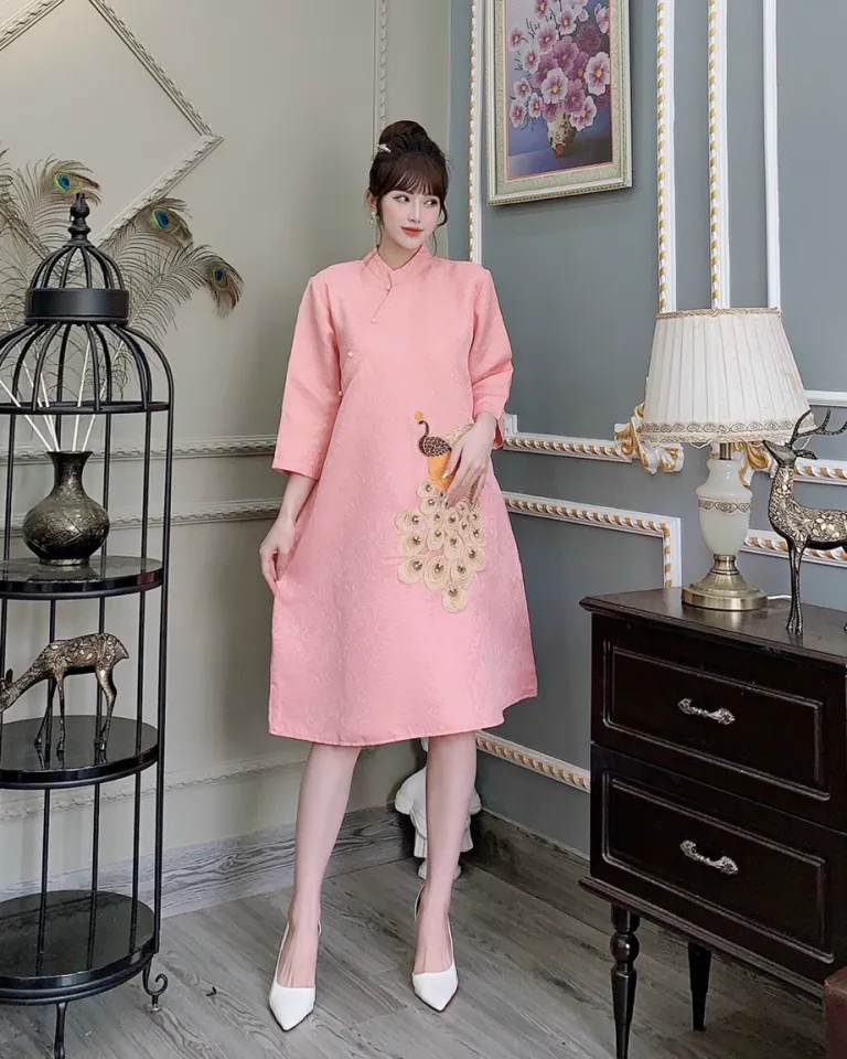 Váy Bầu Đẹp Đầm Bầu Thiết Kế Cổ Sơ Mi Tay Ngắn Dáng Suông Công Sở Đi Làm Đi  Chơi A098 Lin Store66 - MixASale