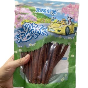 Xương gặm sạch răng cho Chó bằng thịt gà dạng thanh dài (mẫu mới) - Hara Pet Store