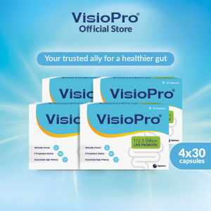 VisioPro® Capsule (4x30s) - 112.5 Billion Live Probiotics Count | For Gut & Immune Health