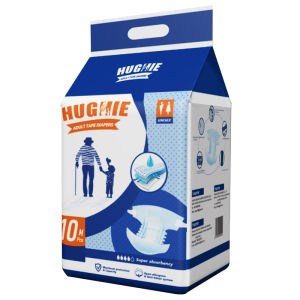 HUGHIE Lightweight Leak-Proof Tape Diaper Adult Diapers M/L/XL (2000ml x 100pcs)