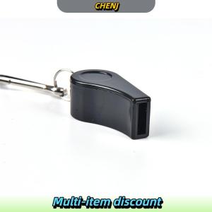 CHENJ ฟุตบอลฟุตบอลกีฬาผู้ตัดสินพลาสติกนกหวีด lanyard ฉุกเฉินเสียงดัง