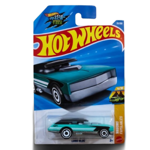 Mô Hình Xe Hot Wheels Long Bloc (Wagons 4/10) - Màu Xanh Ngọc Chop-Top Wagon (1:64)