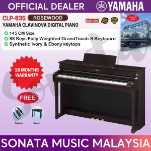 YAMAHA MUSIC ORIGINAL QUALITY CLP-835 CLAVINOVA DIGITAL PIANO ( BLACK ) FOR HOME PRACTICE BEGINNER