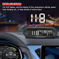 KKmoon Car Wireless HUD Headup Display Solar GPS Digital Speedometer with LCD Screen Overspeed Alarm KMH/MPH Time/Altitude/Temperature/Speed Display. 