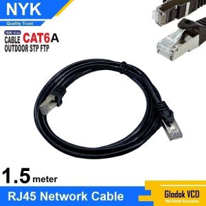 Kabel Lan 1.5M - 30M Cat6A FTP Outdoor RJ45 Internet Ethernet Cable NYK
