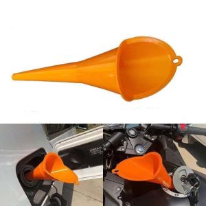 Corong Air Minyak Bensin Kendaraan Carzkool Nozzle Long Mouth Funnel XMO755 Orange