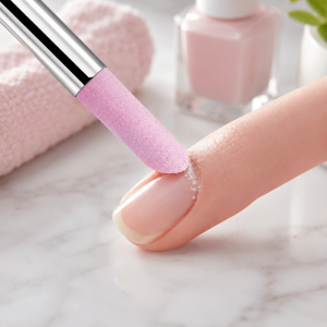 DECALE Lightweight Nail File Rods Portable Quartz Stone Scrub Manicure Tools Professional Handy Use Cuticle Pusher Nail Art