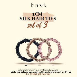 BASK™ - SMALL Silk Hair Ties Bundle Set