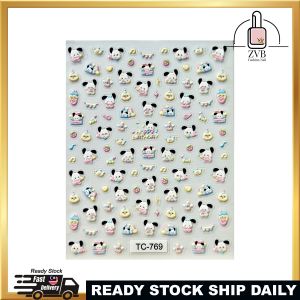 Kids Nail Sticker | Pochacco Style | Cute Sanrio-Inspired Nail Art | Soft Pastel Design | Easy & Safe