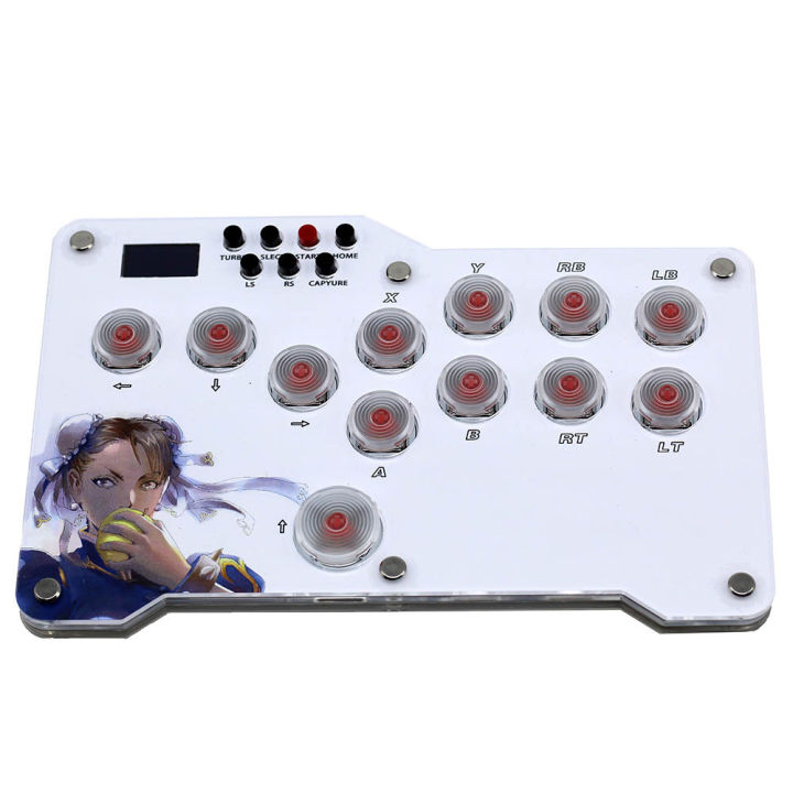 Flatbox Leverless HitBox Fighting Game Joystick Controller For PC/PS3