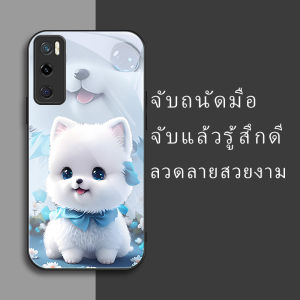 สำหรับ Vivo V20 SE/ Vivo Y70 เคสศัพท์กันตกน่ารักลายน้องหมาสีขาวหิมะ บุคลิกภาพทันสมัย