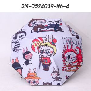 🌟ร่มแบบพับ พิมพ์ลายการ์ตูน กรองเเสงUV 2 ชั้น ร่มแบบพับ 4 ตอน กันแดด กันฝน ขนาดเล็กกระทัดรัด น้ำหนักเบา พร้อมส่ง