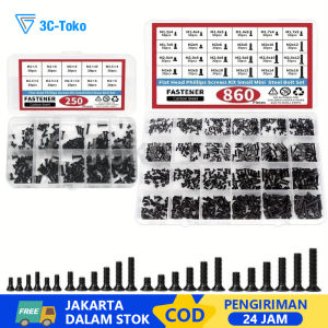 860PCS BAUT LAPTOP SCREWS NOTEBOOK/Laptop Set Paket Screw Lengkap Netbook Notebook Kit Universal Computer
