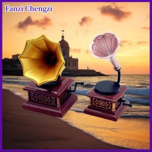 Fanzi Dollhouse Vintage Phonograph Miniatures Model Living Room Accessories Of Doll House Decor Kids Pretend Play Toys Ornaments Gifts