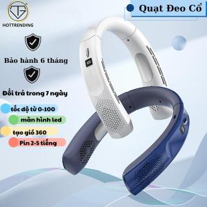 Quạt Đeo Cổ Không Cánh Bản Cải Tiến Cao Cấp Siêu Mát Lạnh Sử Sụng 3 đến 4 tiếng Bảo Hành 12 tháng