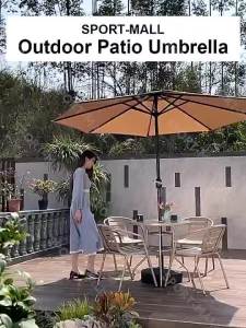 Passion2.7M Patio Garden Umbrella Outdoor Big Fishing Umbrella Camping Beach Rainproof UV Sun Shade Patio Garden Parasol