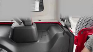 Cornerr Stowing Tidying fit for Jeep Wrangler JL 4-Door 2024 2025 Up Car Trunk Side Storage Organizer Interior Accessories T6H1N
