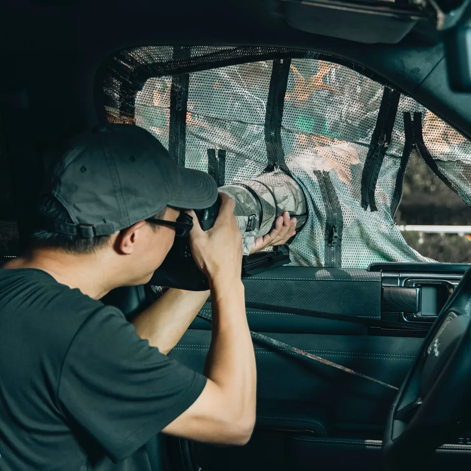 SMALLRIG Vehicle Shooting Curtain Set, Camouflage Mesh For Wildlife - View #2