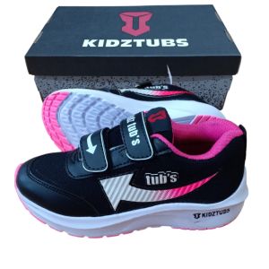 Sepatu Sekolah Anak Perempuan Sepatu Warna Hitam Murah Tali Perekat Rekat Kecil Tanggung Umur 6-10 Tahun PAUD TK SD SMP SMA Kelas 1 2 3 4 5 6 7 8 9 0-KIDZTUBS1131040824