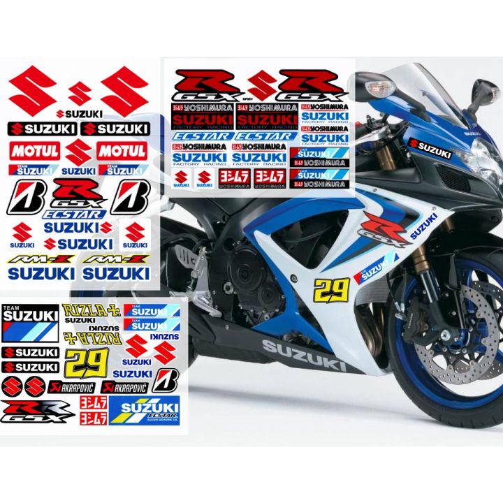 Velg Stickers Motorfiets Wielnaaf Decal Voor Suzuki GSXR GSX-R 250 750 600 1000 K1 K3 K5 K6 K7 K1 K3 K5 K6 K7 K8 K11 Velg Reflecterende Stickers Streep Tape wielsticker motorfiets(Kleur