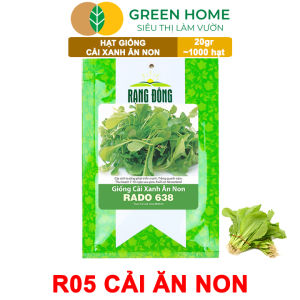Hạt Giống Rau Cải Ăn Non Greenhome Gói 20g~1000 hạt Dễ Trồng Quanh Năm Nảy Mầm Cao Thu Hoạch Nhanh Năng Suất Cao R05
