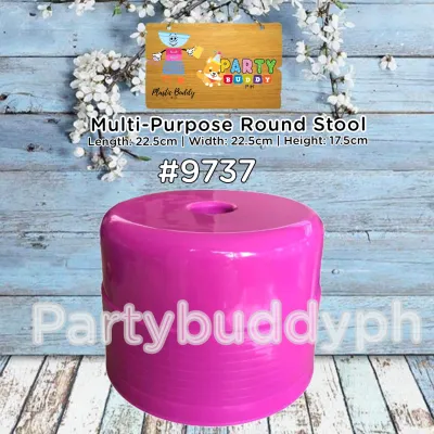 Sunnyware Round Laundry Stool Bangkito #9737 sold by Partybuddyph