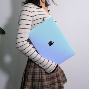 Gradient Color Case For New MacBook Pro13 14 16 M4 Air13 13.6 15" M3 M2 M1 Model A2941 A3113 A3114 A2681 A2337 A2338 A2179 A2159 A2442 For Girls Lady with Keyboard Cover