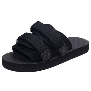 [Free Shipping] Hong Kong Style Slippers Korean Fashion Flat-Soled Outdoor CoupleS Slide Sandals MenS Vietnamese Beach Sandals Adhesive Slippers