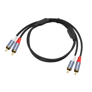 Heavy Duty Y Splitter 2RCA Interconnects Cable with 48Strand Braideds Shield and Reinforced Connectors for Mixing Consoles Speakers