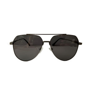 Premium Design Sunglasses Aviator Gunmetal Frame Grey Lens UV400 Polarised
