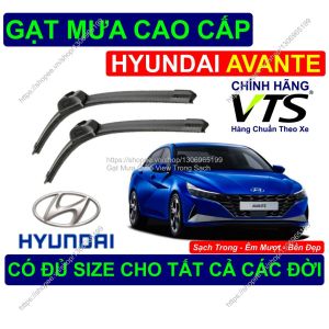Gạt Mưa Bền Đẹp Kính Lái Hyundai Avante Cặp Gạt Mưa Kính Lái Hyundai Avante.. Có Đủ Size Cho Các Đời Xe Hyundai Avante
