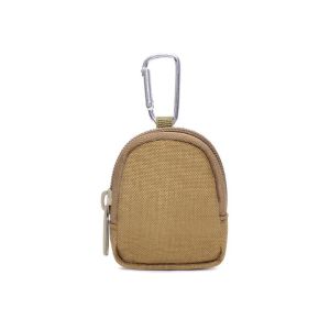 NAELIN Mini Túi đựng chìa khóa Màu đơn sắc có móc khóa Ví đựng chìa khóa Di động Kho lưu trữ tiền xu Ví đựng tiền xu Ngoài trời