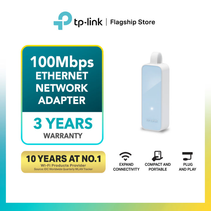 TP-Link UE200 USB 2.0 to 100Mbps Ethernet Network Adapter | Lazada ...