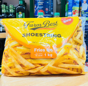 Date 28  Khoai Tây chiên cắt sợi/ cắt thẳng/ múi cau/ bánh Farm Best 1kg - Shoestring/ Straight Cut/Wedges/Rosti Roun