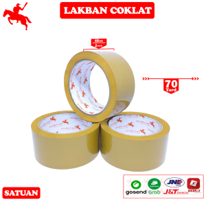 [TERMURAH] KSATRIA Tape Lakban Coklat 48MM* 70 Yard -Pcs