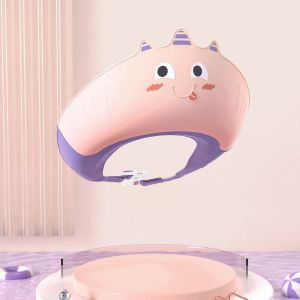 Mũ gội đầu chắn nước bảo vệ tai và mắt cho bé hình khủng long giúp bé thích đi tắm có thể điều chỉnh vừa với đầu bé - Hie en Store