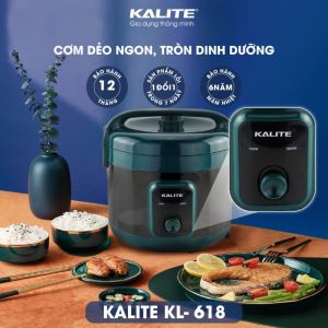 Nồi cơm điện KL-618 / KL-619 hàng chính hãng của KALITE Dung tích lớn 1.8L công suất 700W nấu cơm - thổi xôi - nấu chè - sữa chua.... Bảo hành 12 tháng lỗi 1 đổi1 trong vòng 7 ngày