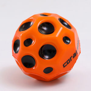 YAFEN Useful Hole Ball Soft Bouncy Ball Anti-fall Moon Shape Porous Bouncy Ball Toy
