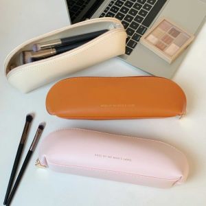 JPTD Da PU Túi đựng cọ trang điểm Cọ trang điểm Vỏ bảo vệ Giá đỡ cọ trang điểm Đa năng Chống thấm nước Phụ nữ