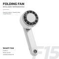 พัดลมไอเย็นมือถือ Folding FAN รุ่น F15 ปรับแรงลมได้ 3 ระดับ มีแบตเตอรี่ในตัว พร้อมส่ง สีขาว/ส้ม. 