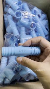 (ส่งฟรี แพค1ตัว)สามทางสวมท่อ PVCxPE (เขาควาย) 1/2x25mm.สวมท่อพีวีซีและท่อพีอี ออกใบกำกับภาษีได้ พร้อมส่งวันต่อวัน