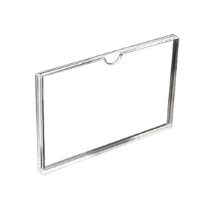 A4 Double -Layer Wall Sign Acrylic Display Frame With Double Side Tape Slot In Memo Menu Holder