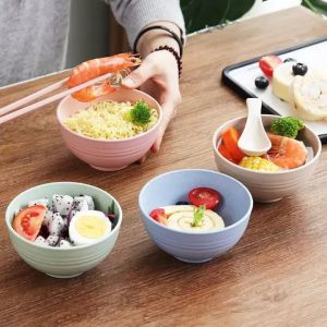 Mangkok Sup jerami / Mangkok Wheatstraw Bowl Mangkuk Plastik Microwave